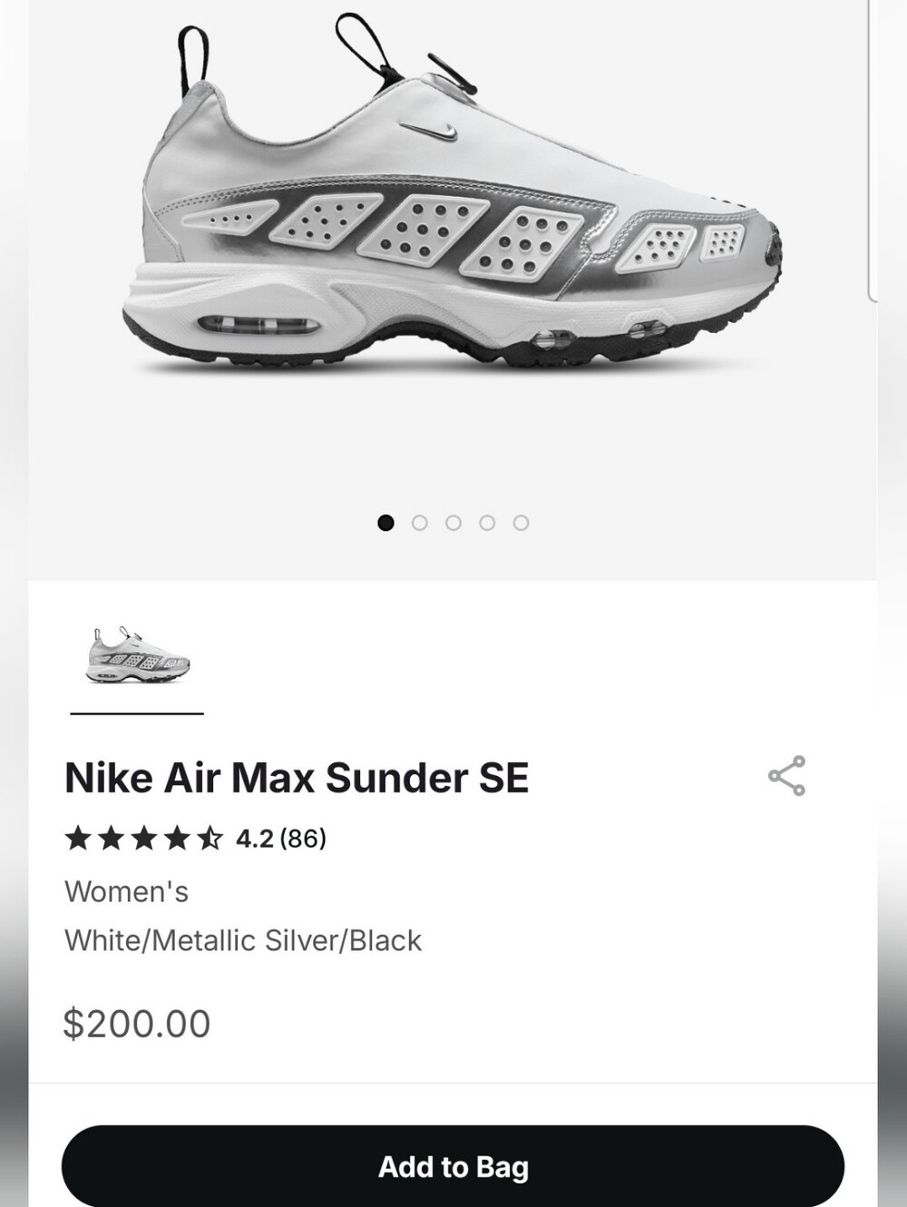 NWOT Women's Nike Air Max Sneakers, sz 8